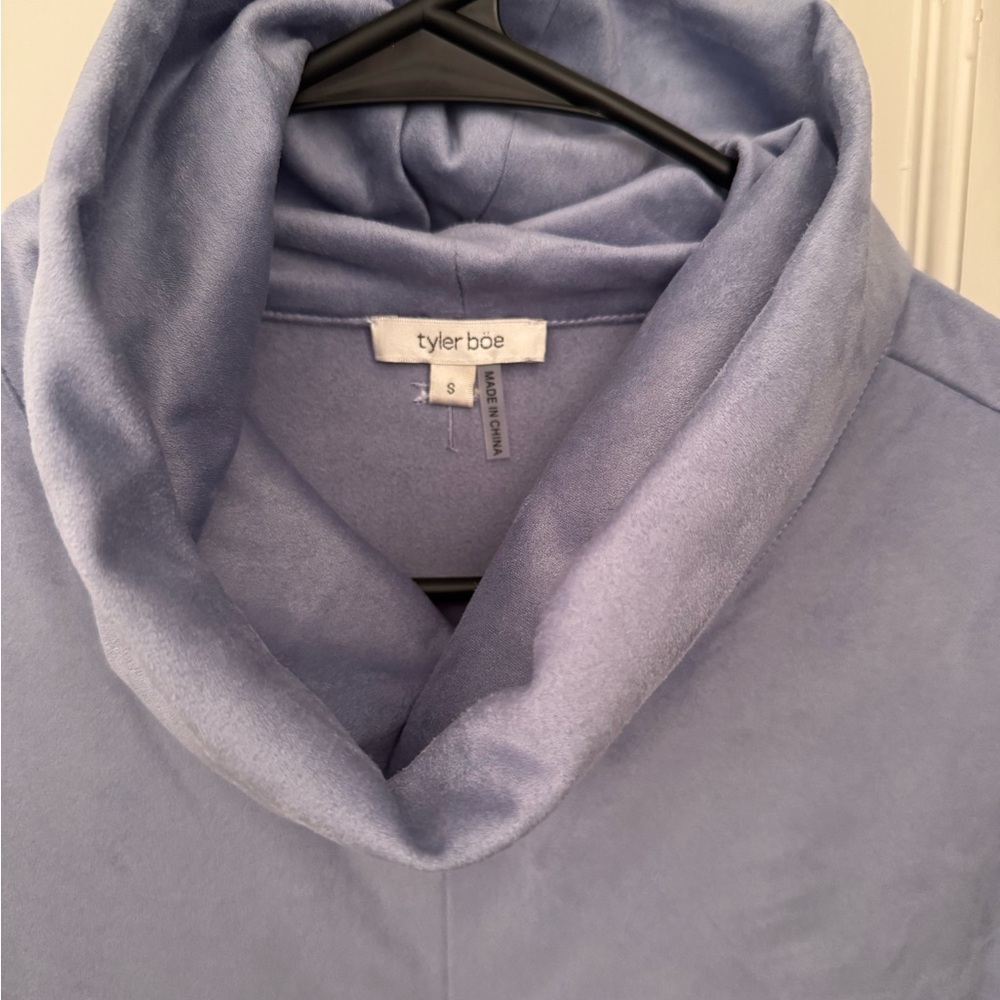 Tyler Boe Soft Blue Cowl Neck dress